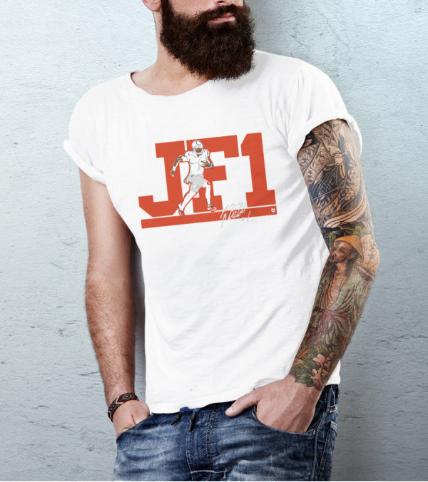 JF1 Justin Fields Football Signature T-Shirt