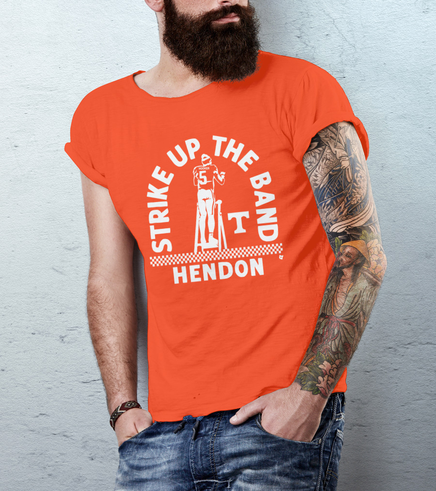 Tennessee Football Hendon Hooker Strike Up The Band T-Shirt