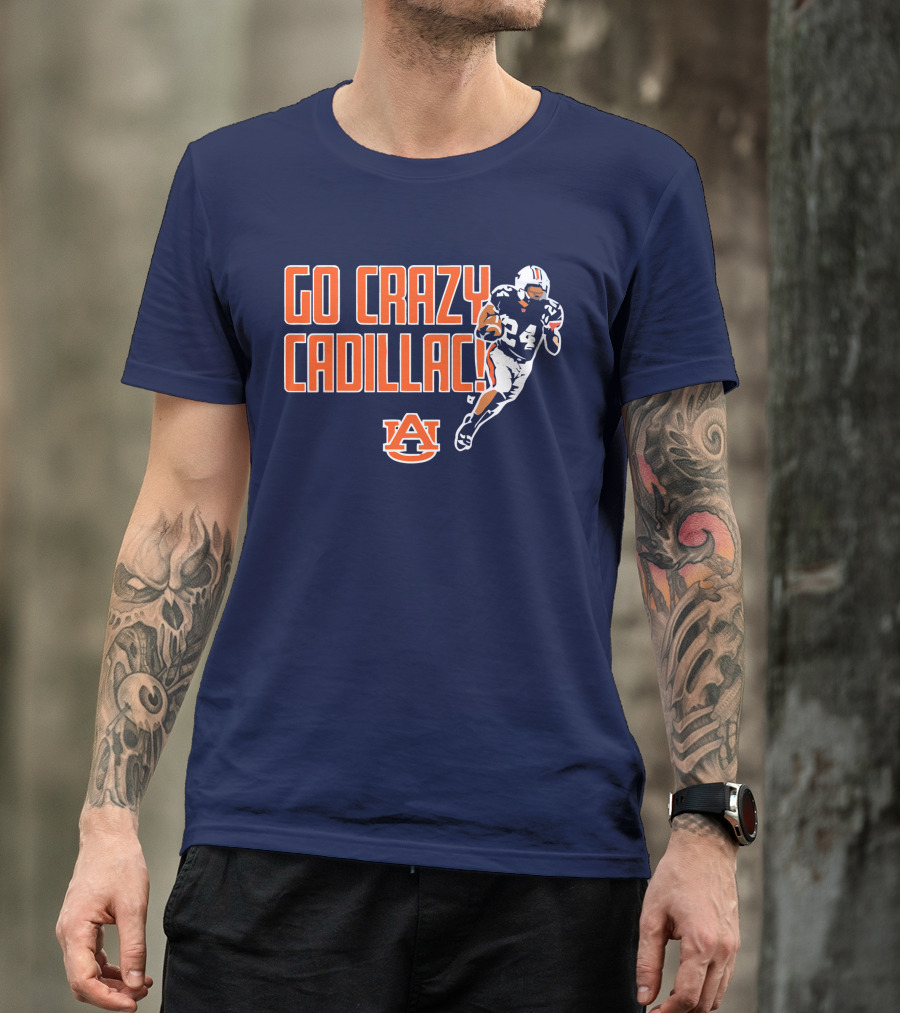 Auburn Football Go Crazy Cadillac Running Back 24 T-Shirt