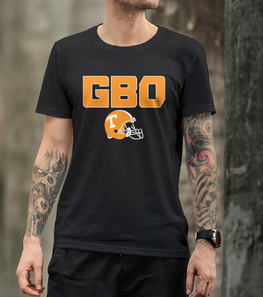 GBO Tennessee Football Go Big Orange T Helmet T-Shirt