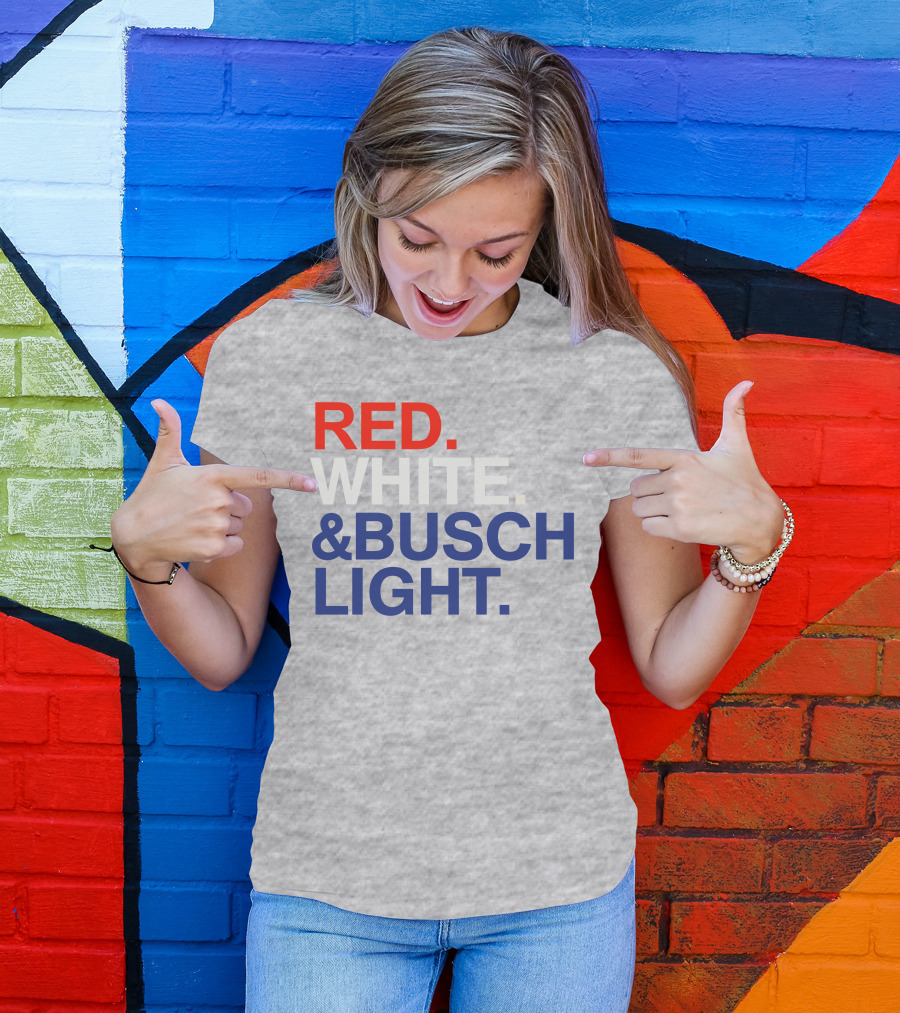 Rodney Davis Red White And Busch Light T-Shirt