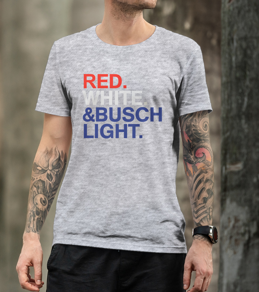 Rodney Davis Red White And Busch Light T-Shirt