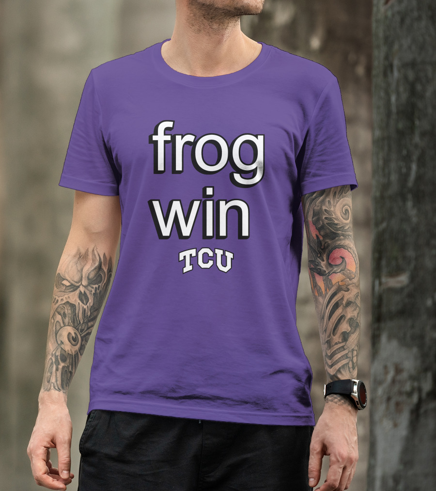 Frog Win TCU Football T-Shirt