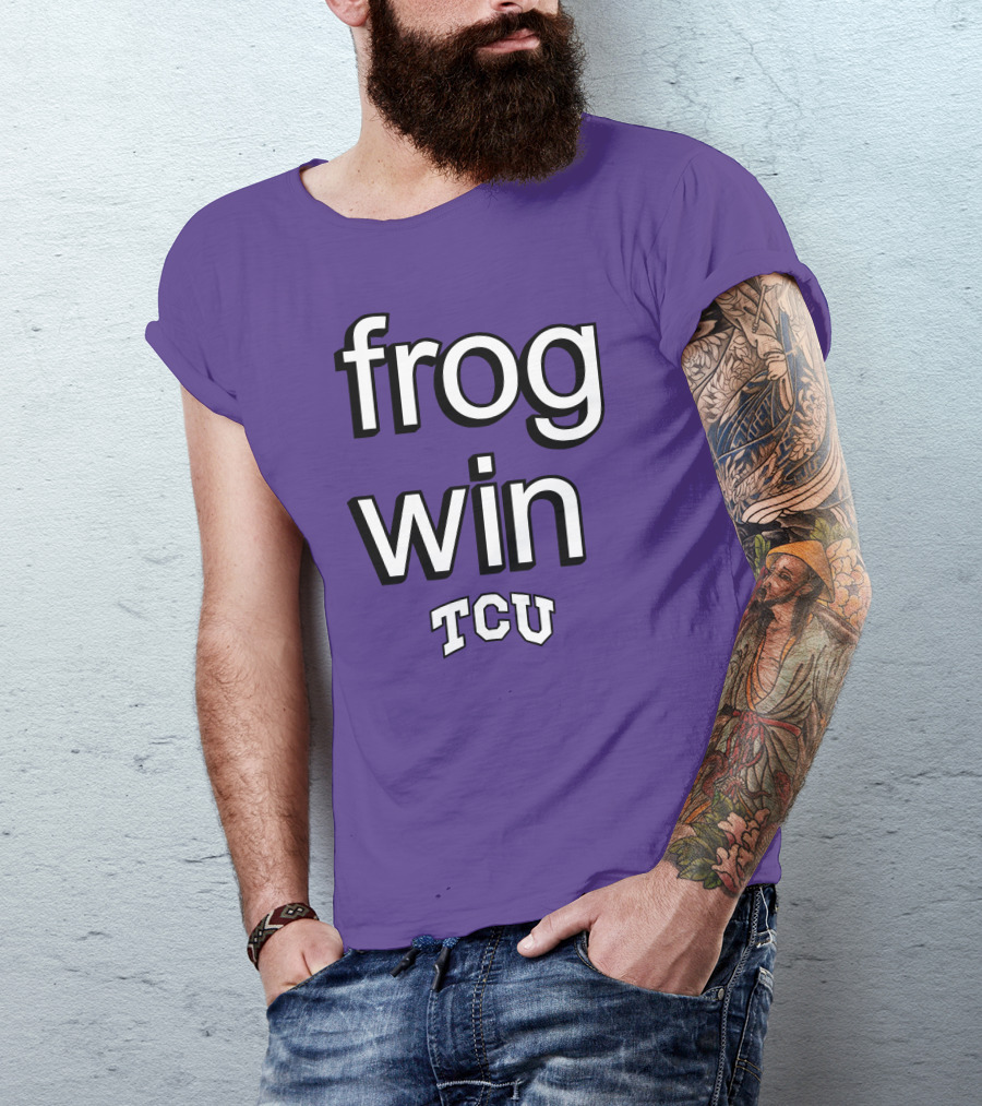 Frog Win TCU Football T-Shirt
