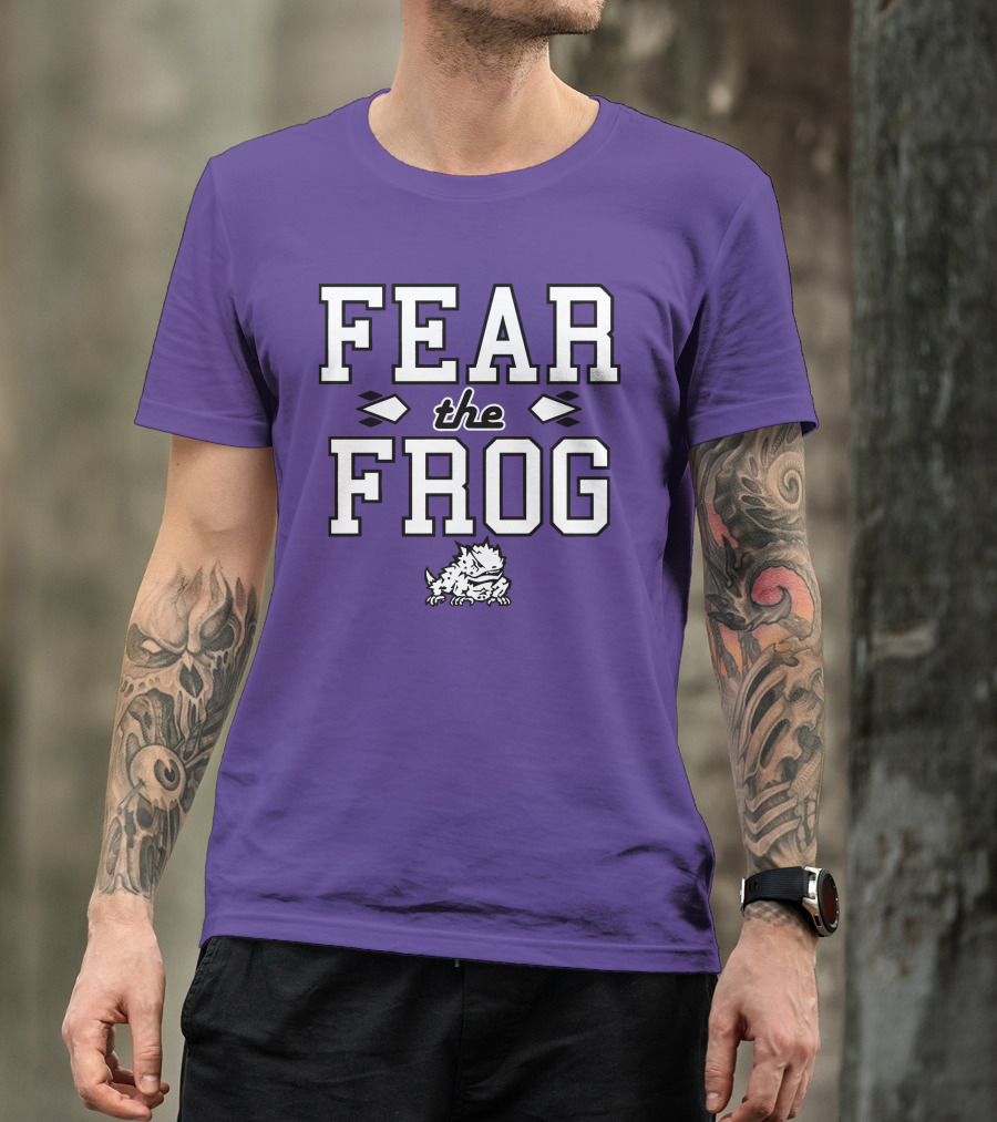 Fear The Frog TCU Football Horned Frog Spirit T-Shirt