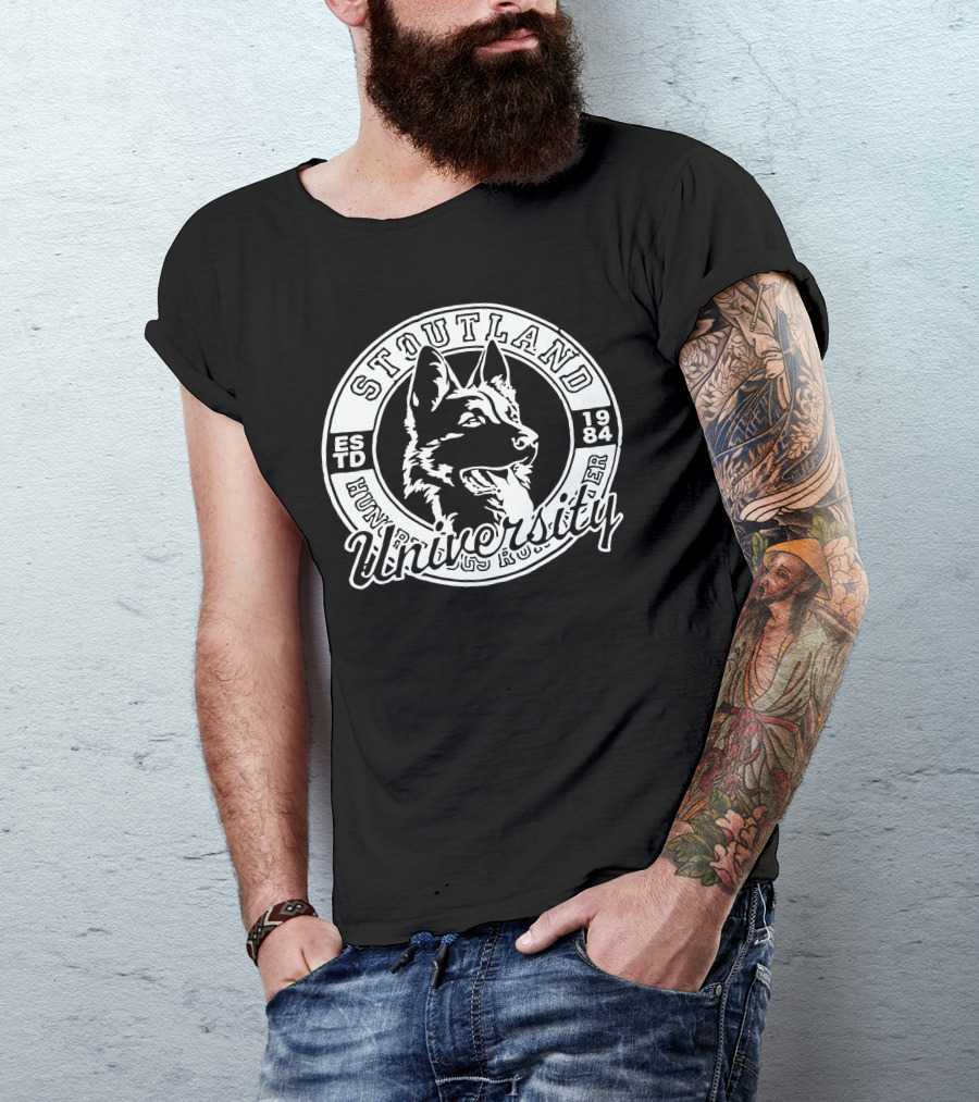Stoutland University Estd 1984 Dog T-Shirt