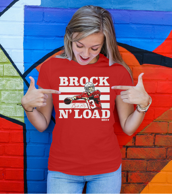 BROCK PURDY BROCK N LOAD NFLPA Football T-Shirt