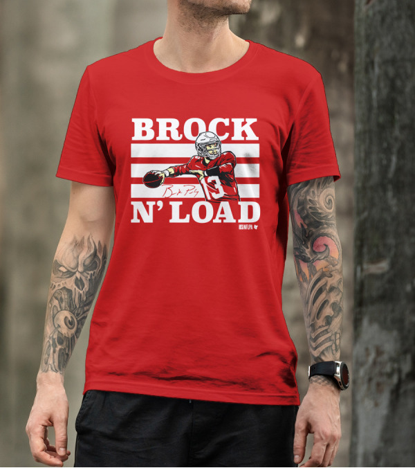 BROCK PURDY BROCK N LOAD NFLPA Football T-Shirt