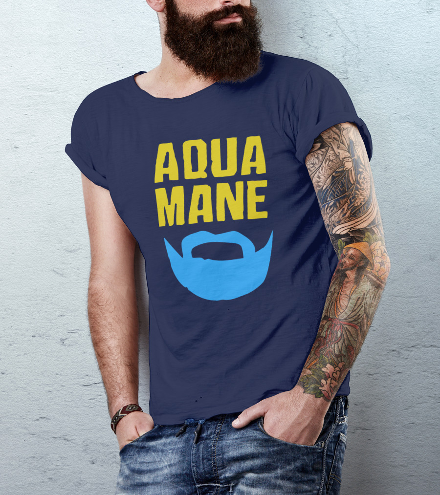 Aqua Mane Steven Adams Beard T-Shirt