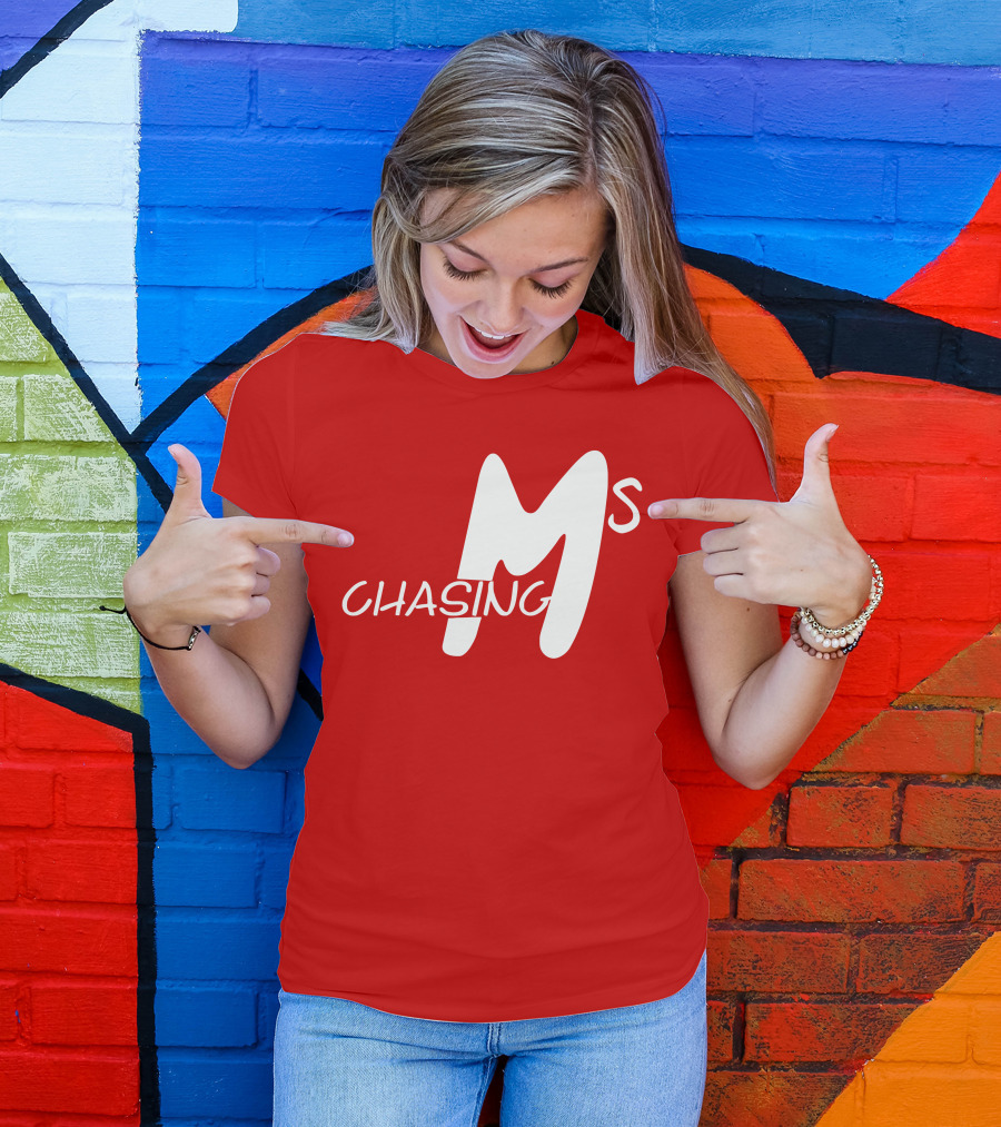 Chasing Ms Retro Style Bold Red T-Shirt