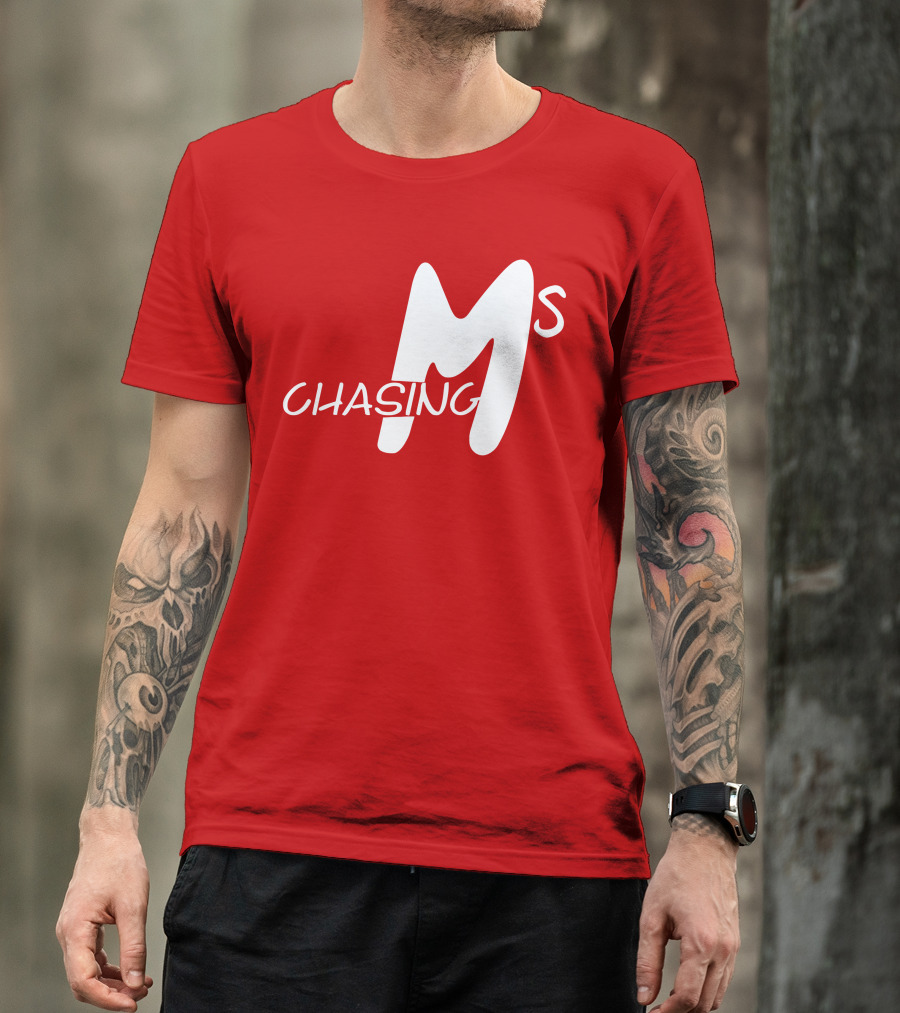 Chasing Ms Retro Style Bold Red T-Shirt