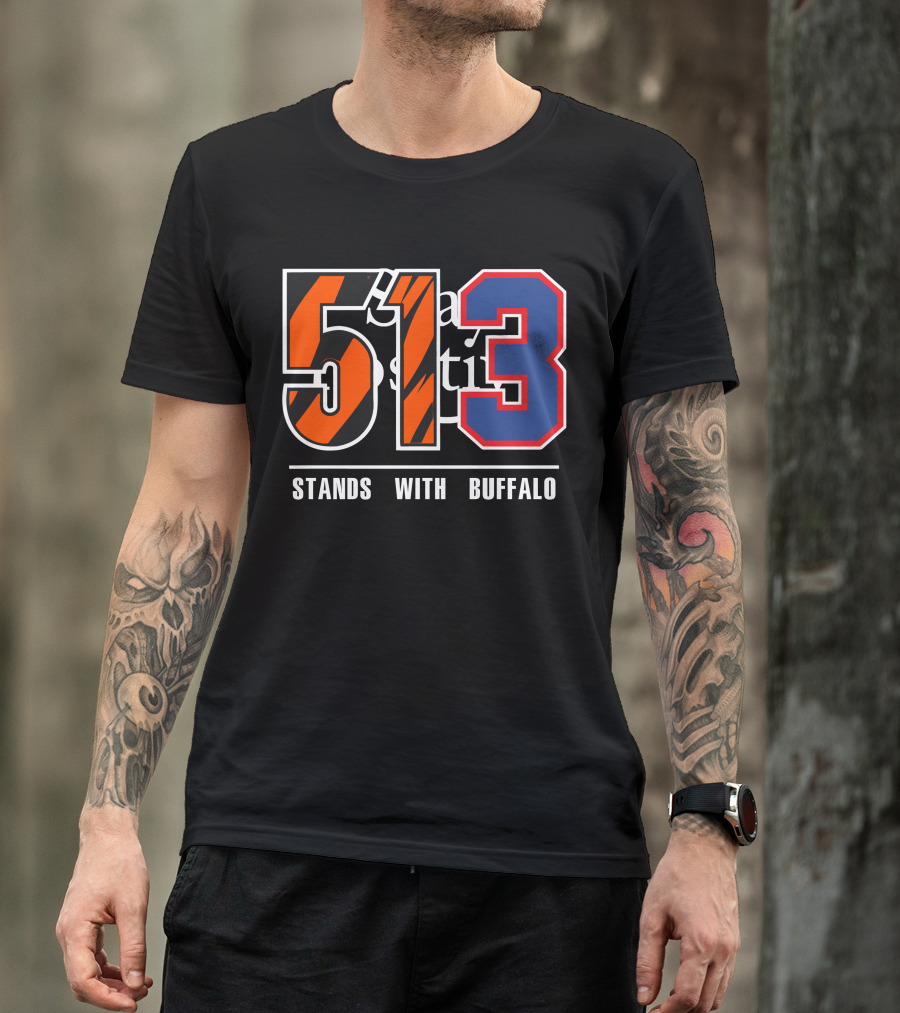 513 Stands With Buffalo Bengals 513 Meaning T-Shirt