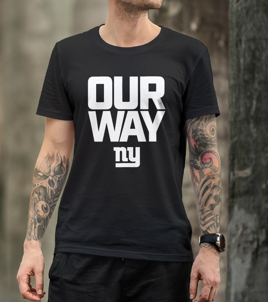 OUR WAY NY Giants Football T-Shirt