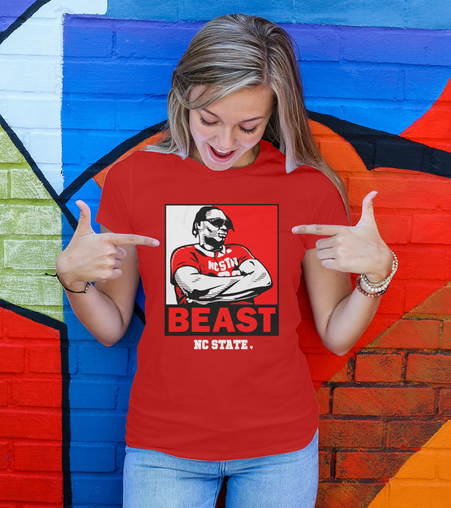 NC State Basketball DJ Burns Beast Shades T-Shirt