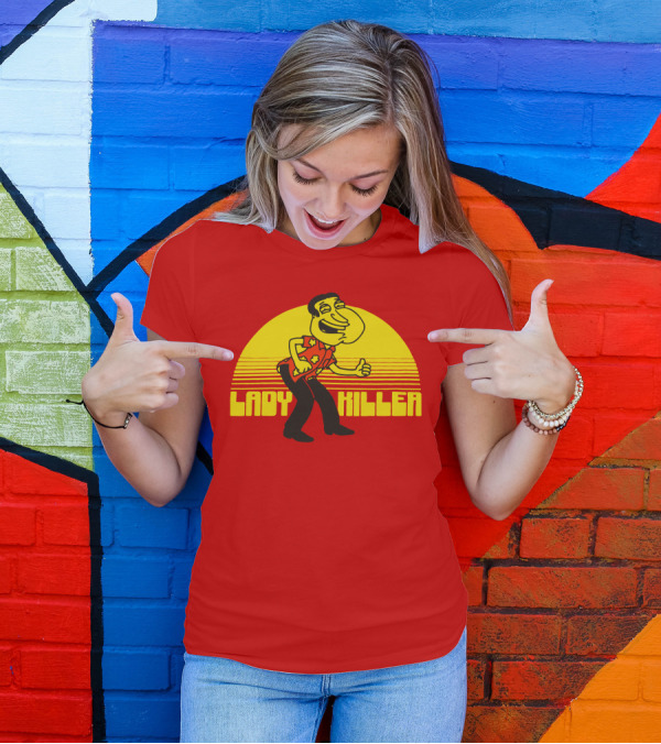 Lady Killer Quagmire Retro Sunset T-Shirt
