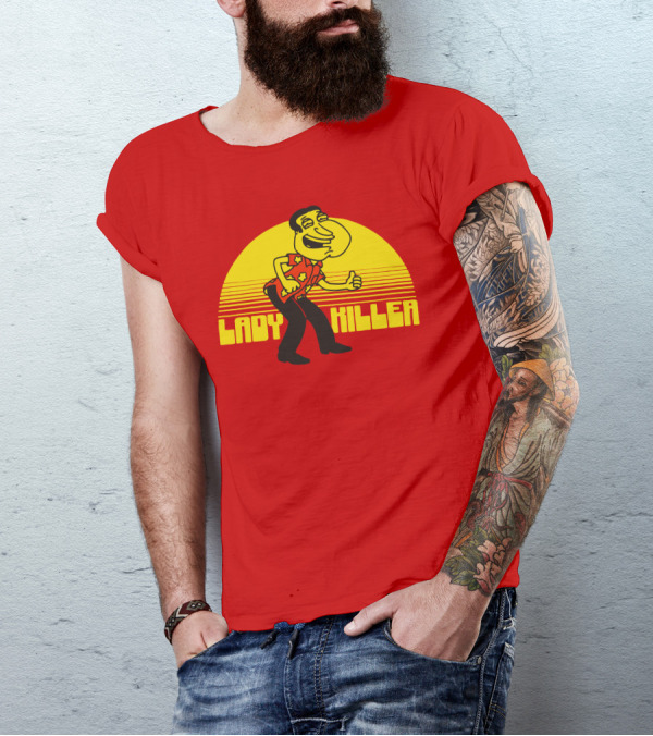 Lady Killer Quagmire Retro Sunset T-Shirt