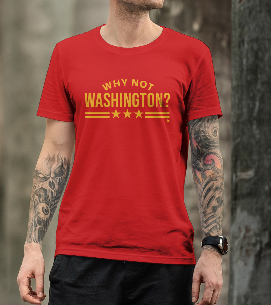 Why Not Washington Three Stars Red T-Shirt