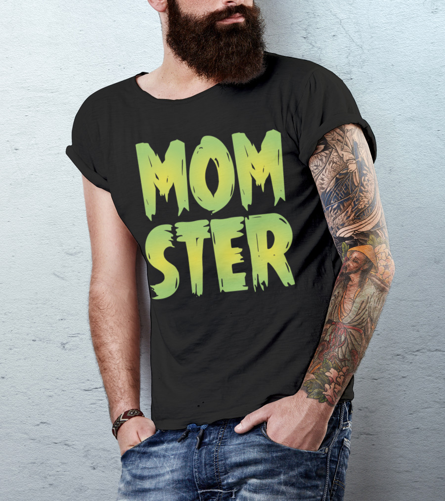 MOM-STER Green Halloween Relaxed Fit Costume T-Shirt