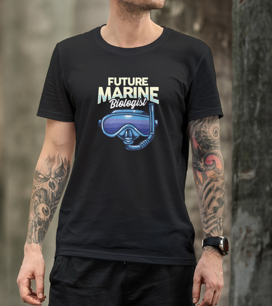 Future Marine Biologist Diver Snorkel Mask T-Shirt