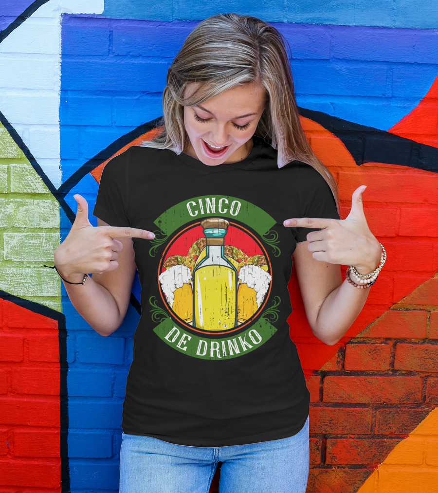 Cinco De Drinko Tequila And Beer T-Shirt