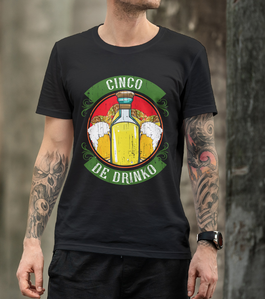 Cinco De Drinko Tequila And Beer T-Shirt