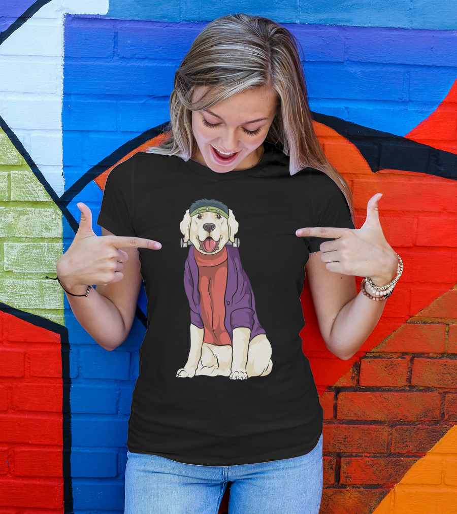 Golden Retriever Frankenstein Costume Halloween Dog T-Shirt