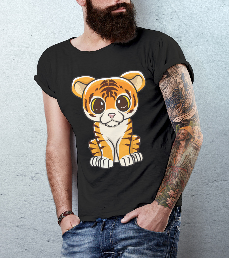 Kawaii Tiger International Tiger Day Cute Tiger T-Shirt