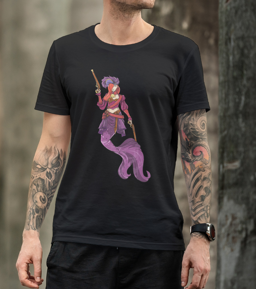Pirate Mermaid Magical Fantasy Adventure T-Shirt