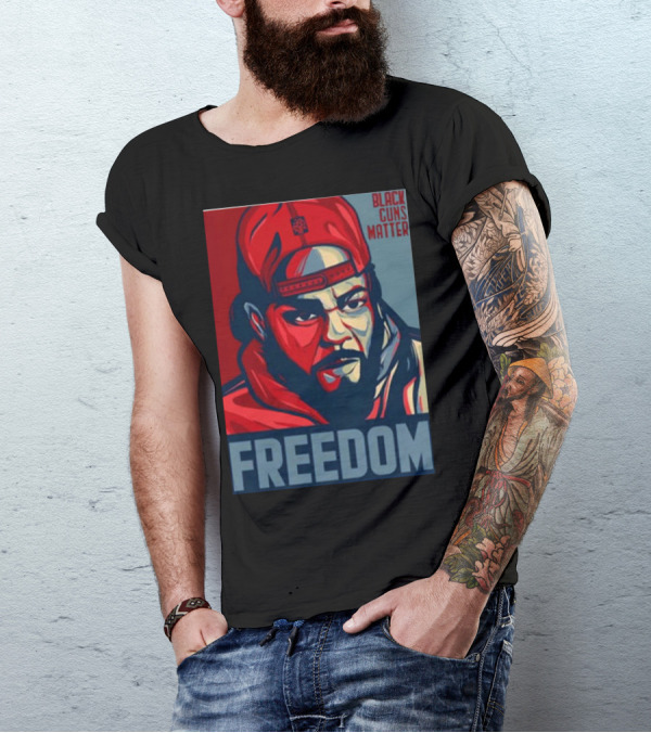 BGM Collectible Black Freedom Black Guns Matter T-Shirt