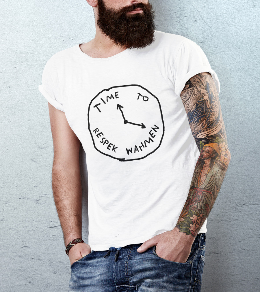 Time To Respek Wahmen Pewdiepie Clock Message T-Shirt