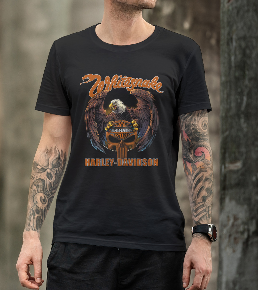 Whitesnake Harley Davidson Motor Cycles Eagle T-Shirt