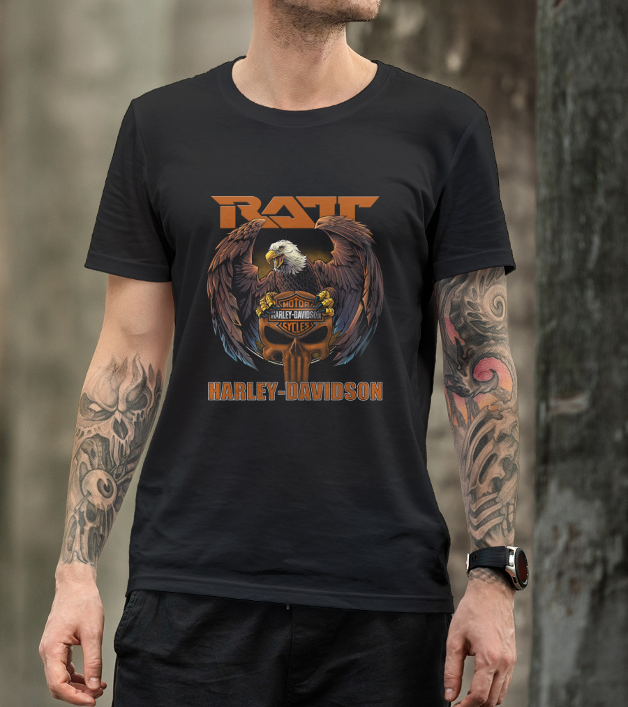 Ratt Harley Davidson Motor Cycles Eagle T-Shirt