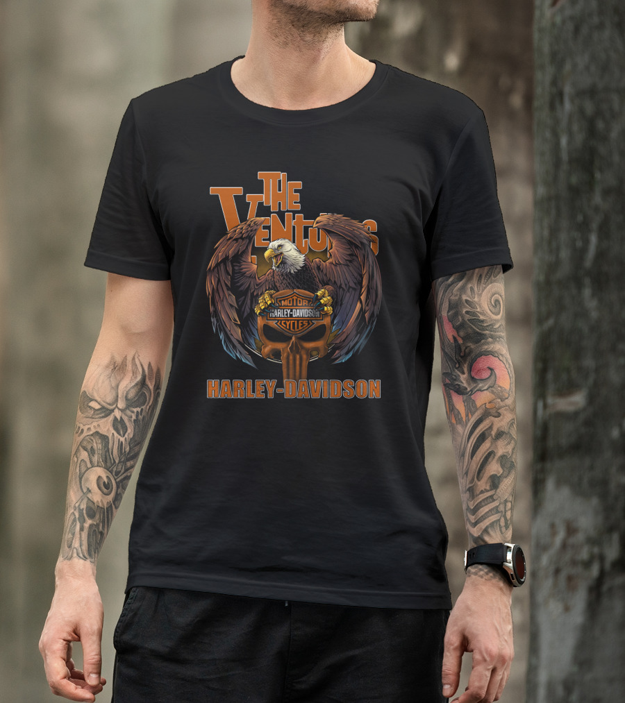 The Ventures Harley Davidson Eagle Motorcycles T-Shirt