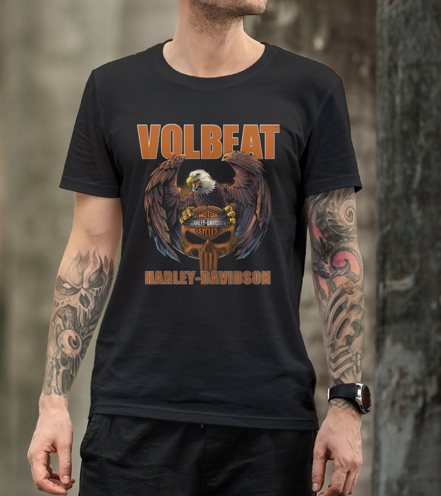 Volbeat Harley Davidson Eagle Motorcycles T-Shirt