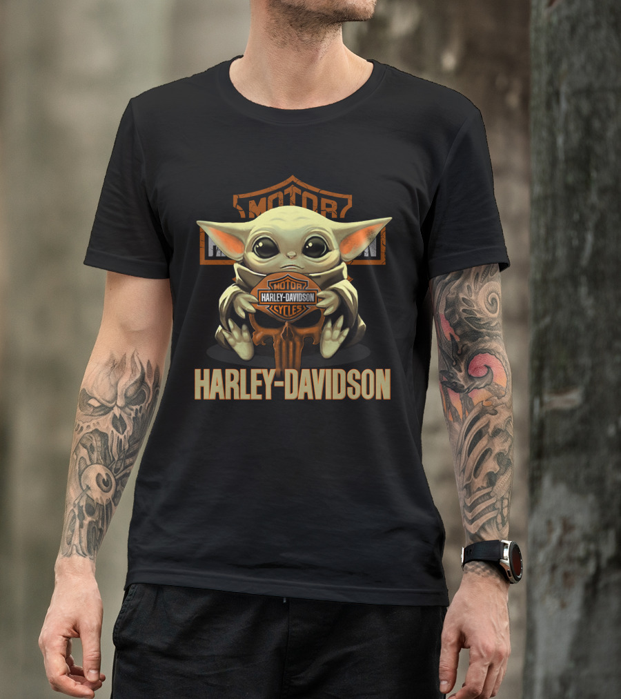Harley Davidson Motorcycles Yoda T-Shirt