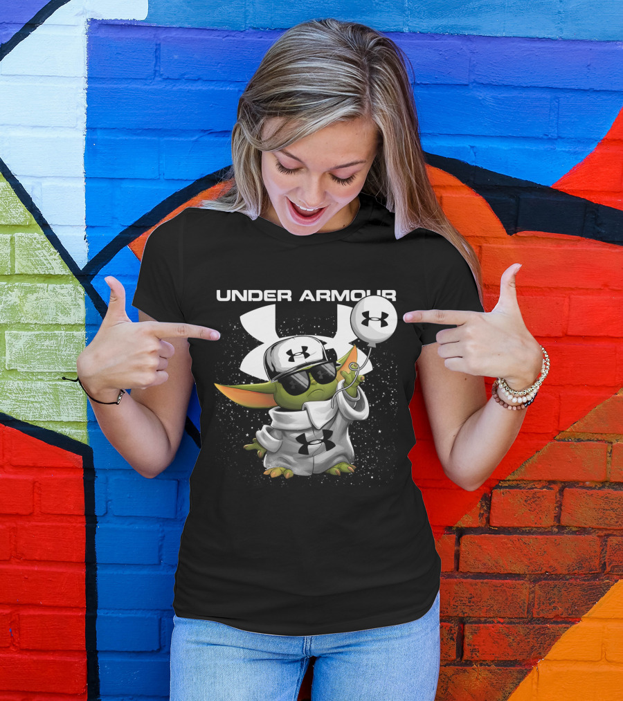 Under Armour Yoda Balloons And Hat T-Shirt