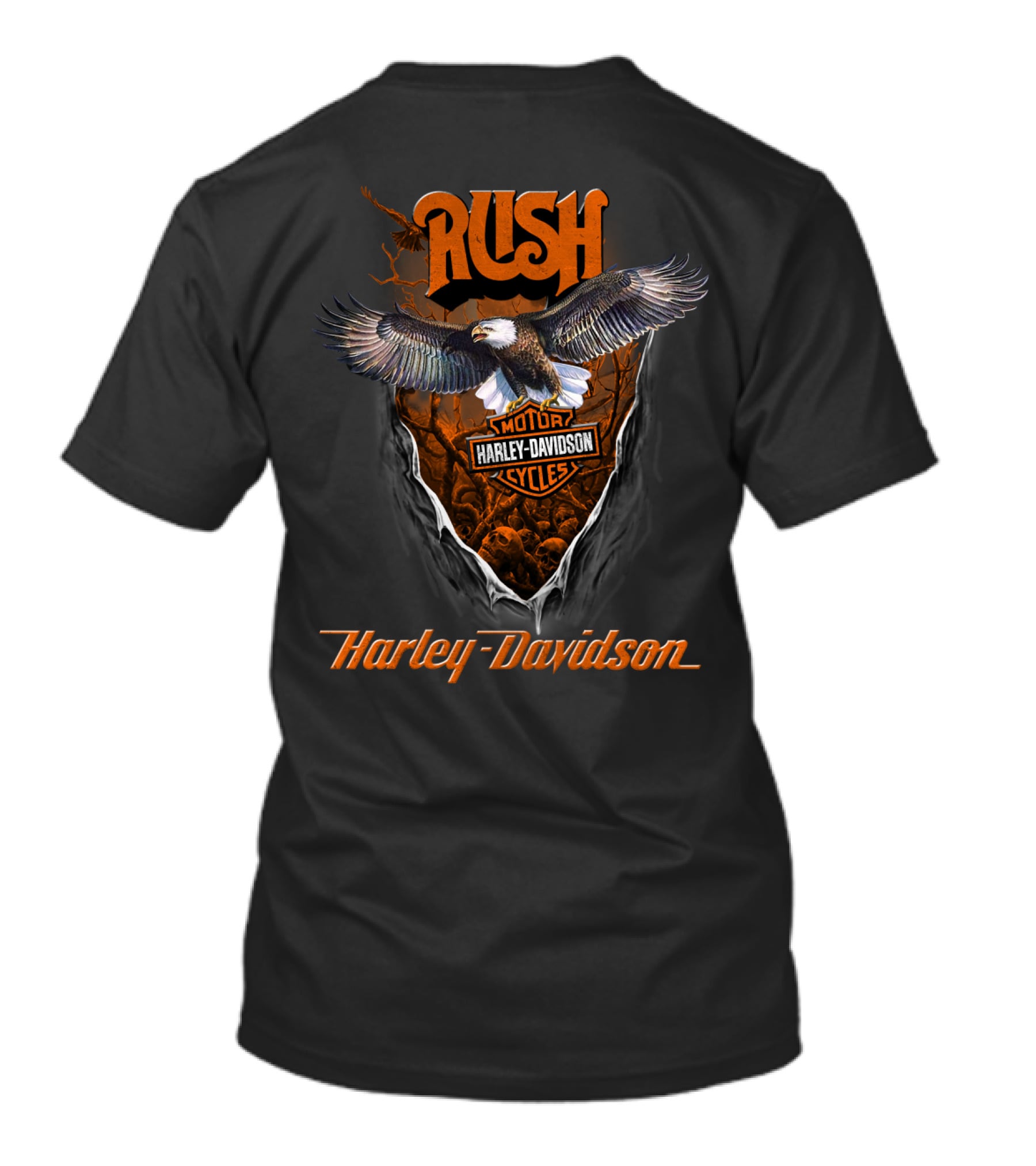 Rush Eagle Harley Davidson Motor Cycles T-Shirt