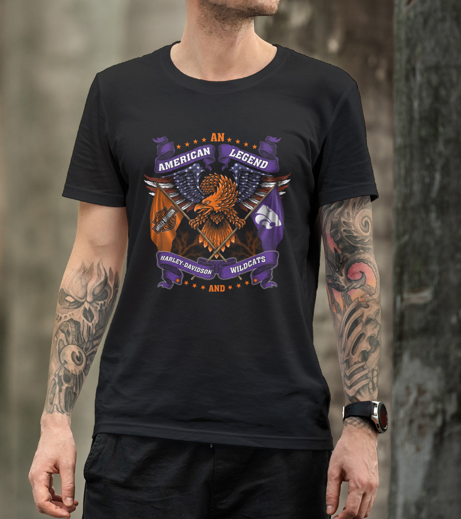 American Legend Harley Davidson Kansas State Wildcats T-Shirt