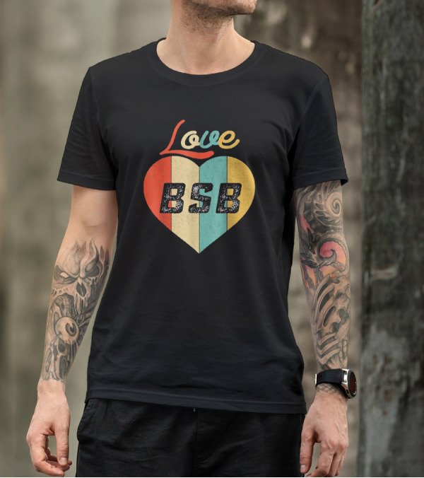 Love BSB Heart Retro Backstreet T-Shirt