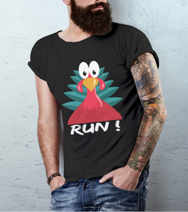 Turkey Run Funny Running Run T-Shirt