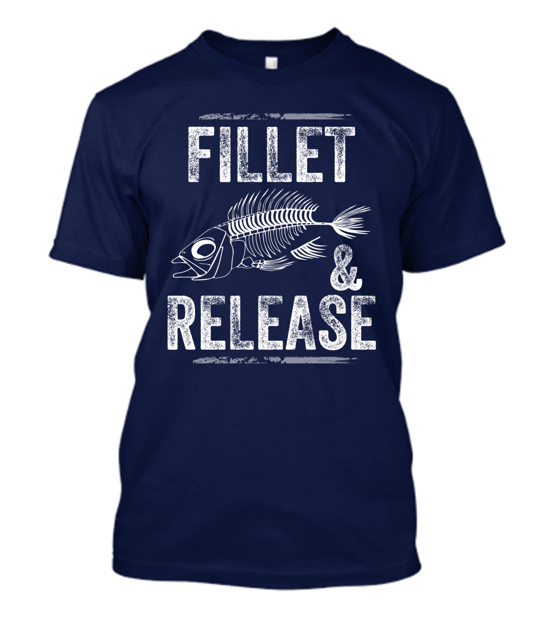 FILLET And RELEASE FISHING BONE SKELETON T-Shirt
