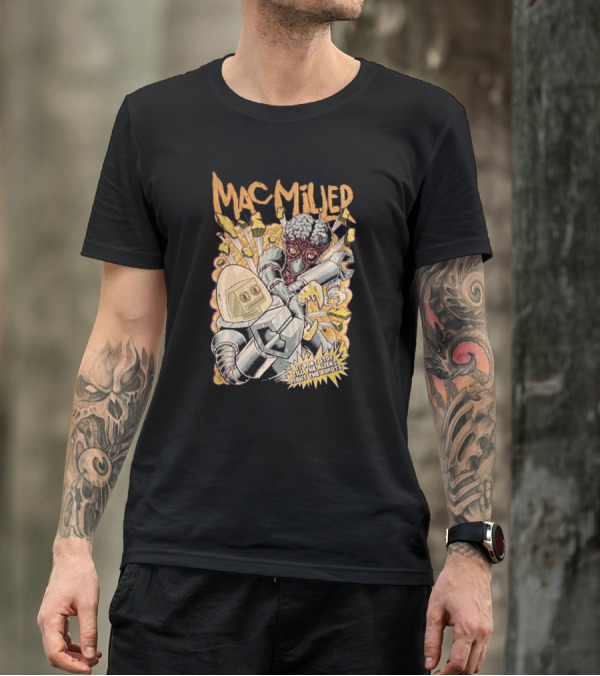 Macmilled Don't Stop Till The Aliens Fight The Robots T-Shirt