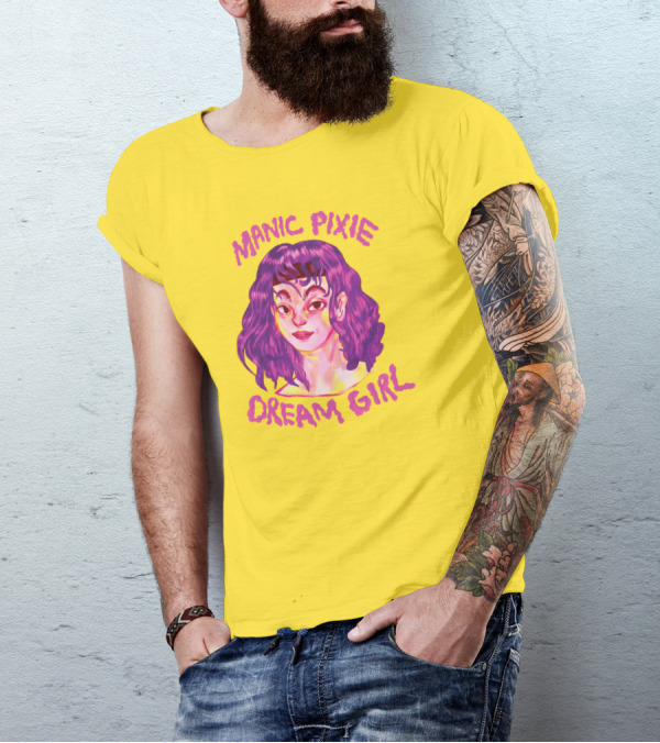 Manic Pixie Dream Girl Portrait T-Shirt