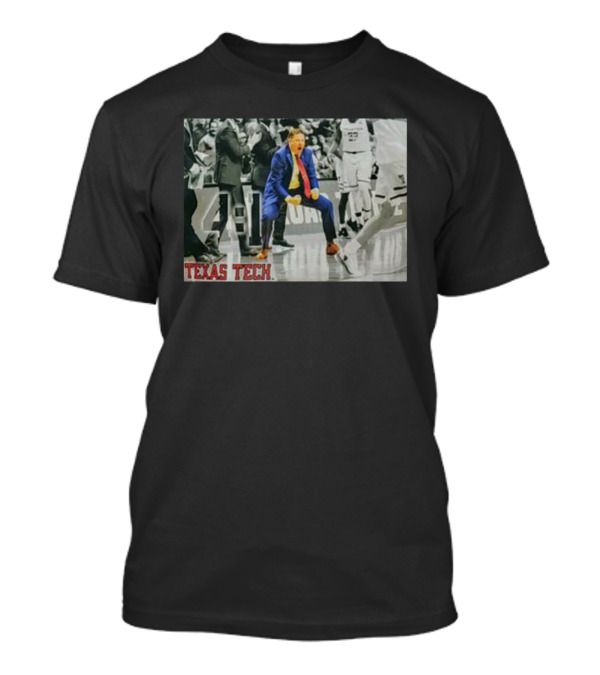 Texas Tech Basketball Coach Sideline Scene T-Shirt
