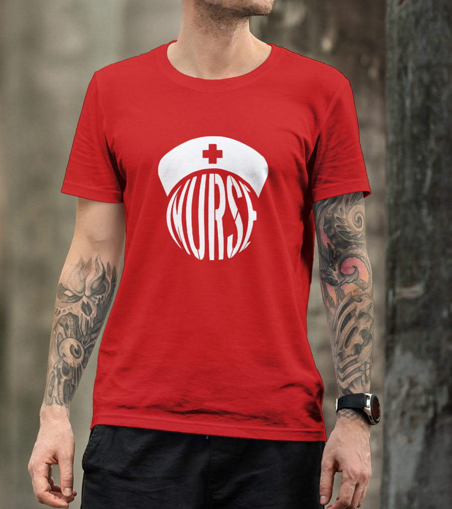 Nurse Hat With Text T-Shirt