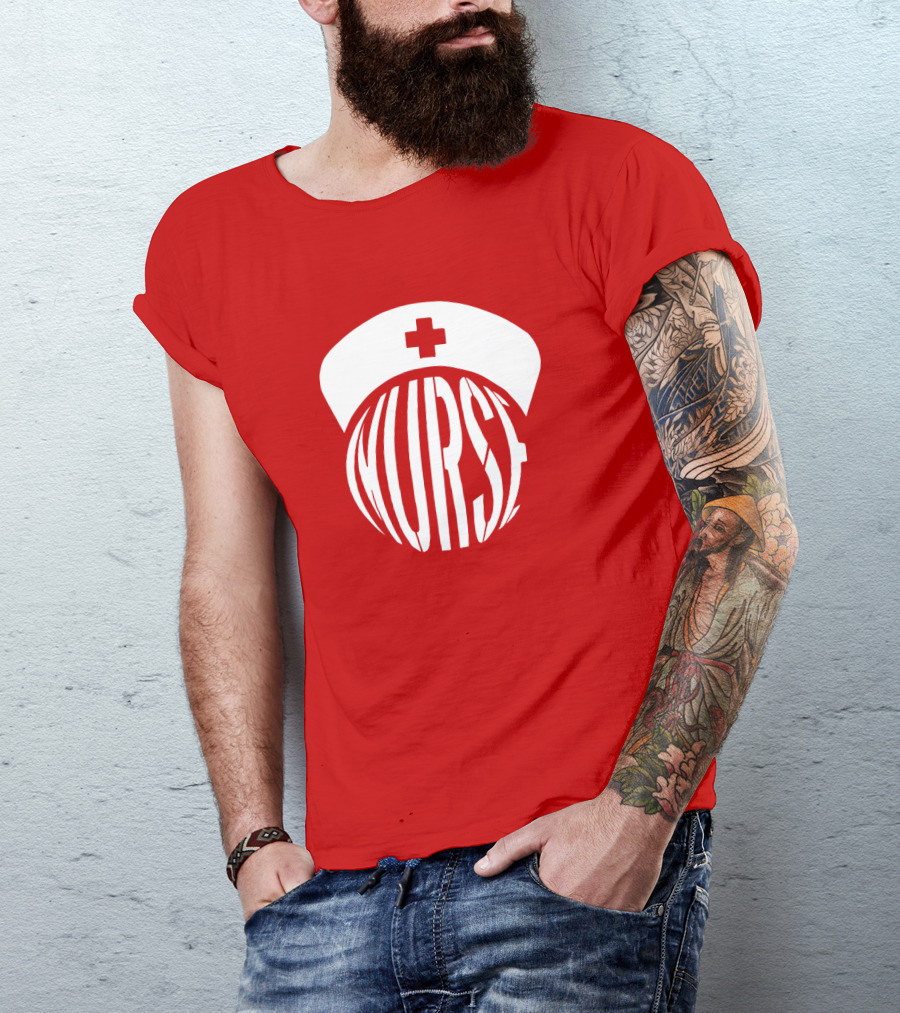 Nurse Hat With Text T-Shirt