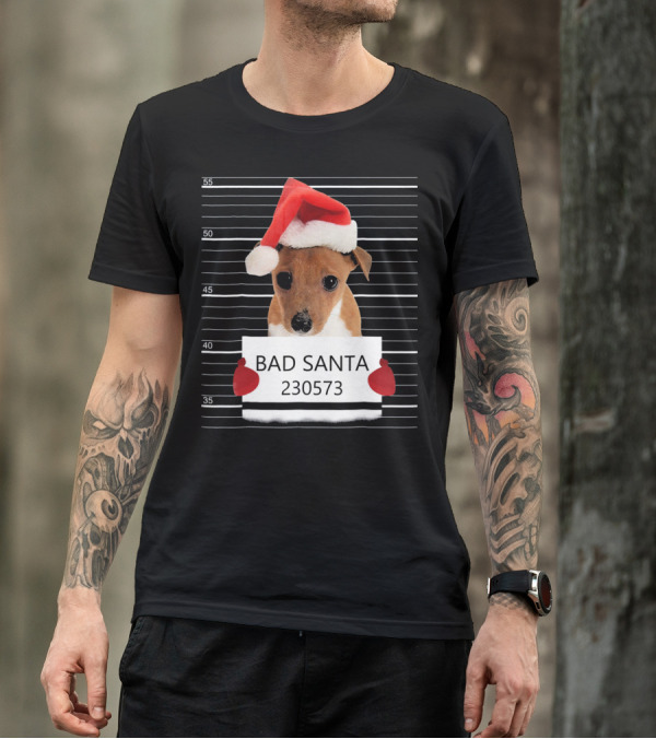 Bad Santa Jack Russell Mugshot 230573 T-Shirt