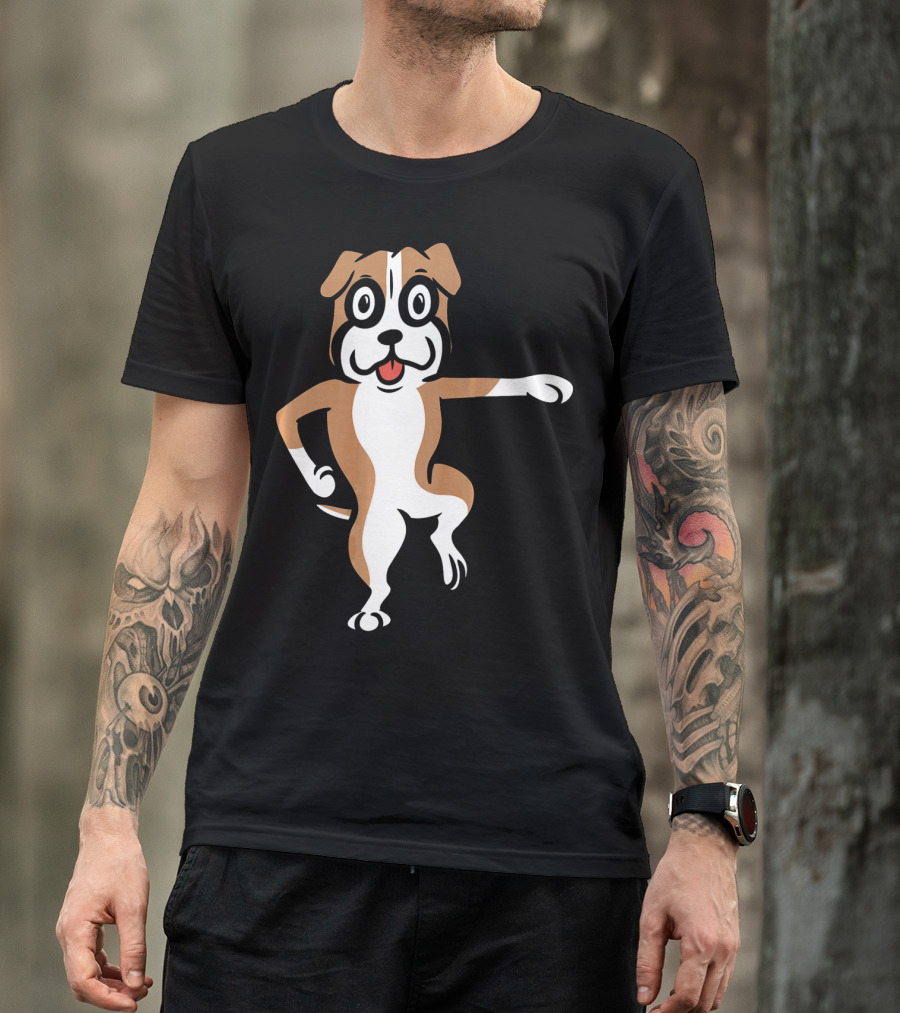 Boxer Dog Funny Dance Move Best Mates T-Shirt