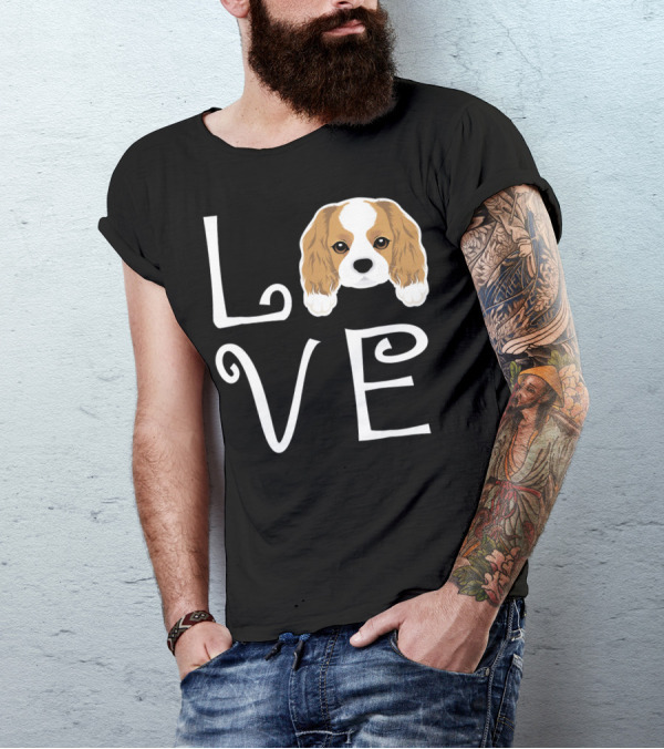 Cavalier King Charles Spaniel Love Puppy Dog Owner T-Shirt