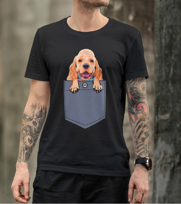 Cocker Spaniel Dog In Your Pocket Cute Canine Companion T-Shirt